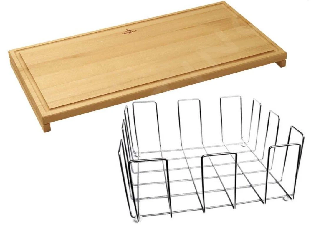 Villeroy & Boch Accesorios - Conjunto De Tabla De Cortar Y Cesta, Haya/acero Inoxidable 8K140000 3 Villeroy & Boch Accesorios - Conjunto De Tabla De Cortar Y Cesta, Haya/acero Inoxidable 8K140000