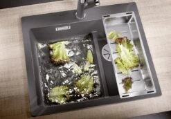 Blanco Pleon 6 Split - Fregadero De Silgranite, 615x510 Mm, Antracita 521689 -Blanco 05a332e9f83ac2438ee951dd