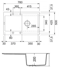 Franke Maris - Fregadero De Fragranite MRG 611, 780x500 Mm, Cachemira 114.0494.644 6 Franke Maris - Fregadero De Fragranite MRG 611, 780x500 Mm, Cachemira 114.0494.644 -Blanco 07a2f3e11eab3c8e827de246