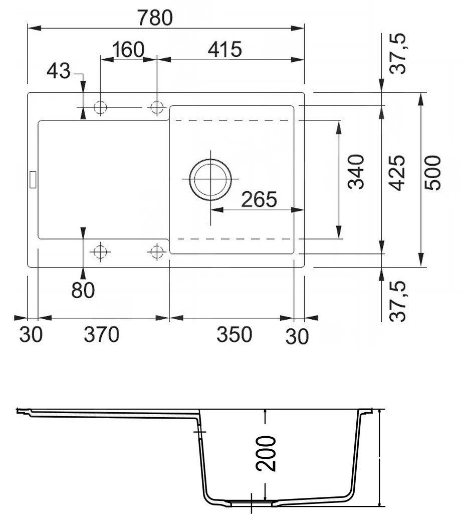 Franke Maris - Fregadero De Fragranite MRG 611, 780x500 Mm, Cachemira 114.0494.644 4 Franke Maris - Fregadero De Fragranite MRG 611, 780x500 Mm, Cachemira 114.0494.644 - Imagen 2