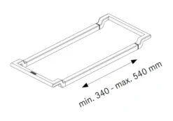 Franke Accesorios - Soporte Telescópico ALL-IN , Plástico Negro/acero Inoxidable 133.0655.059 -Blanco 0c6da2b7891293eb161acf10