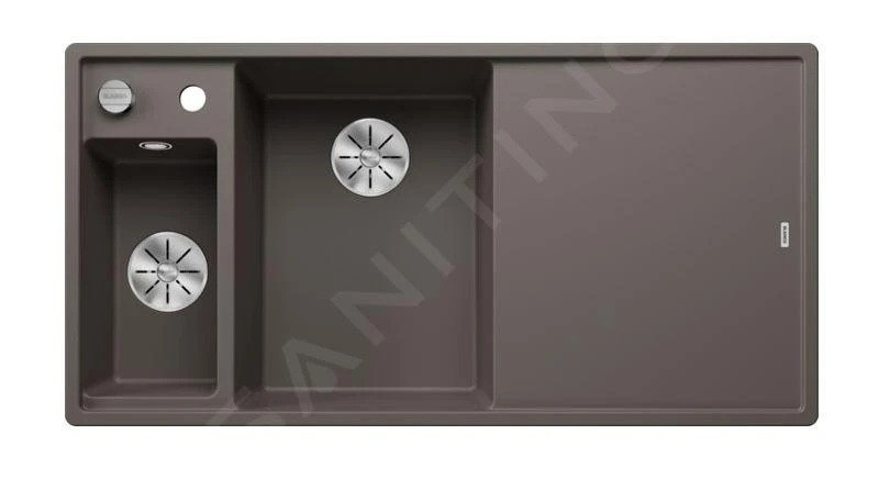Blanco Axia III 6 - Fregadero De Silgranite, 1000x510 Mm, Con Control De Desagüe Y Accesorios, InFino, Gris 527226 3 Blanco Axia III 6 - Fregadero De Silgranite, 1000x510 Mm, Con Control De Desagüe Y Accesorios, InFino, Gris 527226