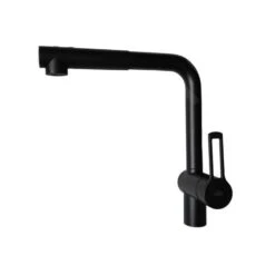 Paffoni Ringo - Grifo De Fregadero Con Ducha Extraíble, Negro Mate RIN285NO