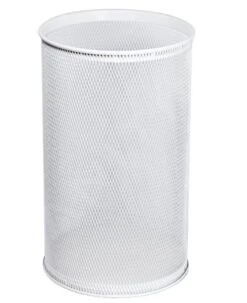 Sanela Cestas De Alambre - Cubo De Basura, 32 L, Blanco SLZN 98A