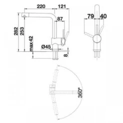Blanco Linus - Grifo De Fregadero, Roca Gris 518814 -Blanco 14ff863a9433d3f110bd2a59