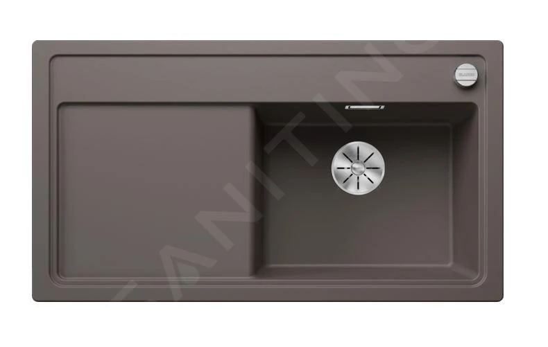 Blanco Zenar 5 - Fregadero De Silgranite, 915x510 Mm, Con Control De Desagüe, InFino, Gris 527365 3 Blanco Zenar 5 - Fregadero De Silgranite, 915x510 Mm, Con Control De Desagüe, InFino, Gris 527365