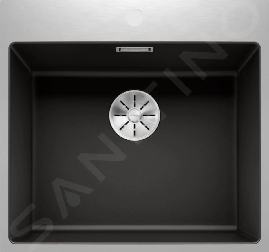 Blanco Subline 500 - Fregadero De Silgranite, 543x510 Mm, Negro 526000 3 Blanco Subline 500 - Fregadero De Silgranite, 543x510 Mm, Negro 526000