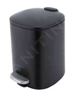 Nimco Cubos De Basura - Cubo De Basura 5 L, Negro Mate KOS 9005-90