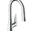 Hansgrohe Talis M51 - Grifo Monomando De Fregadero 200 Con Ducha Extraíble, Cromo 72813000 -Blanco 1f14ef521787f2e9f94b546a