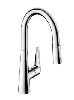 Hansgrohe Talis M51 - Grifo Monomando De Fregadero 200 Con Ducha Extraíble, Cromo 72813000