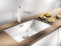 Blanco Linee S - Grifo De Fregadero Con Salida Extraíble, Blanco/cromo 518441 -Blanco 1fb0f8aa1e1b0e796c389d37