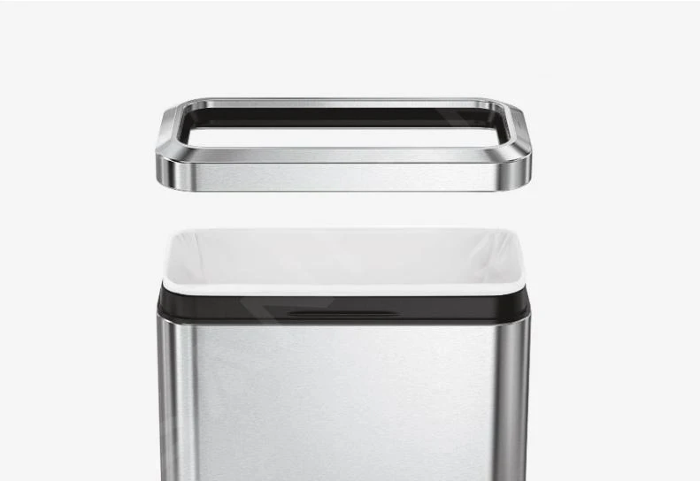 Simplehuman Cubos De Basura - Cubo Abierto Para Residuos Clasificados 20 L, Acero Inoxidable Cepillado CW1470 7 Simplehuman Cubos De Basura - Cubo Abierto Para Residuos Clasificados 20 L, Acero Inoxidable Cepillado CW1470 - Imagen 5