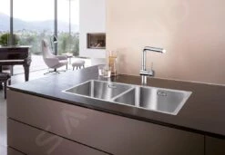 Blanco Andano 400 - Fregadero, 865x440 Mm, Acero Inoxidable 522985 7 Blanco Andano 400 - Fregadero, 865x440 Mm, Acero Inoxidable 522985 -Blanco 2a88af48ea495b5581b55d32