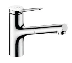 Hansgrohe Zesis M33 - Grifo De Fregadero 150, Con Ducha Extraíble, SBox Lite, Cromo 74803000