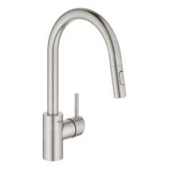 Grohe Concetto - Grifo De Fregadero Con Ducha Extraíble, Supersteel 31483DC2