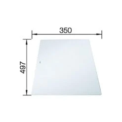 Blanco Accesorios - Tabla De Cortar Axia III, 497x350 Mm, Cristal/blanco 234045 -Blanco 3a4f470af66d697b57925ba9