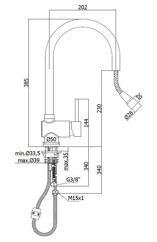 Paffoni Stick - Grifo De Fregadero Con Ducha Extraíble, Cromo SK185CR 4 Paffoni Stick - Grifo De Fregadero Con Ducha Extraíble, Cromo SK185CR - Imagen 2