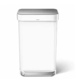 Simplehuman Cubos De Basura - Cubo De Basura Con Bolsillo Para Bolsas, 45 L, Blanco CW2027 13 Simplehuman Cubos De Basura - Cubo De Basura Con Bolsillo Para Bolsas, 45 L, Blanco CW2027 -Blanco 40a5067b081f8065eee0e487