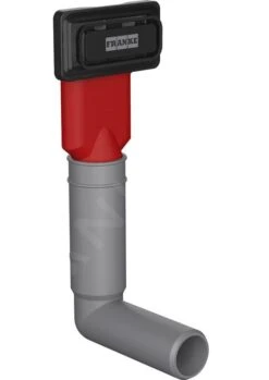 Franke Accesorios - Rebosadero Oculto Colorline Cuadrado, Negro Mate 112.0657.273