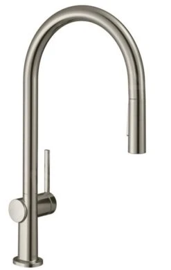 Hansgrohe M54 - Grifo De Fregadero Talis Con Ducha Extraíble, SBox, Aspecto Acero Inoxidable 72801800