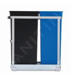 Simplehuman Cubos De Basura - Cubo De Basura Extraíble, Dividido 20/15 L CW1016 -Blanco 4ae2ca03830980c46c86c53e