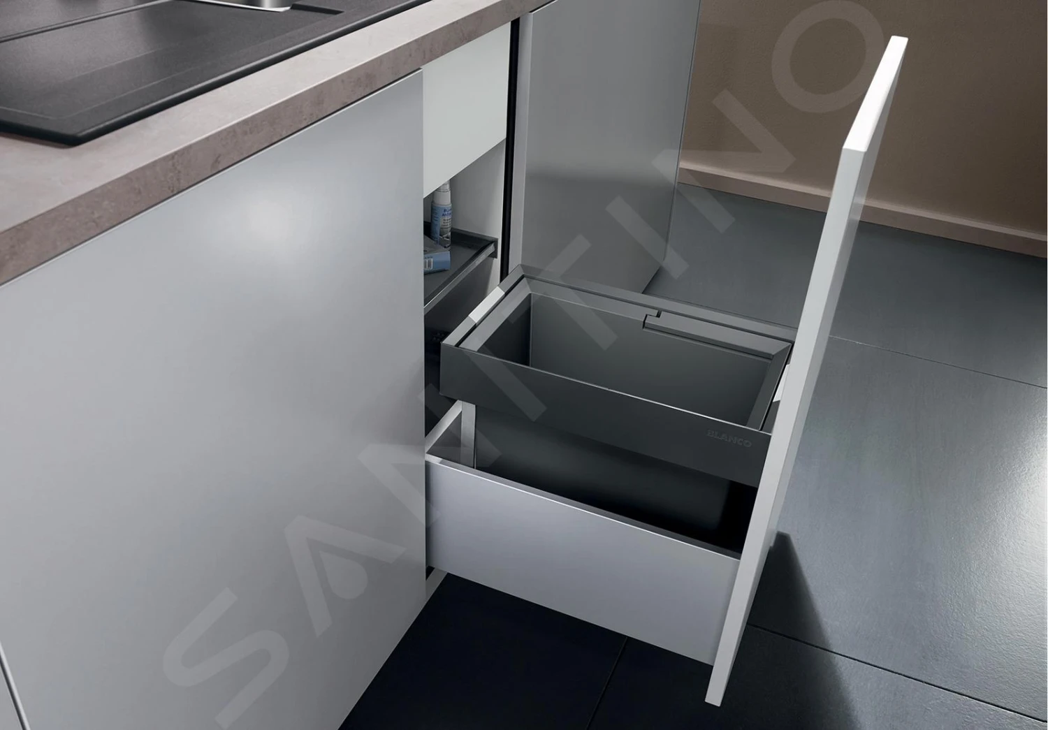 Blanco Flexon II - Cubo De Basura Extraíble, Capacidad 19 L 521542 5 Blanco Flexon II - Cubo De Basura Extraíble, Capacidad 19 L 521542 - Imagen 3