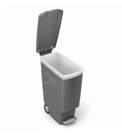 Simplehuman Cubos De Basura - Cubo De Basura Slim 40 L, Gris CW1363 -Blanco 4eaaf2b37fa01348a2add8c3