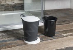 Aqualine Accesorios - Cubo De Basura Pedal 6 L, Antracita/blanco TRN-079-04 -Blanco 55b913dd96014ebe06f885b1