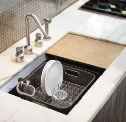 Simplehuman Accesorios De Cocina - Escurreplatos 370x326x172 Mm, Gris KT1106 -Blanco 56bab94212551c1fe3854ccd