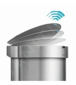 Simplehuman Cubos De Basura - Cubo De Basura Con Apertura Sin Contacto Con Sensor De Movimiento, 45 L, Acero Inoxidable Cepillado ST2009 -Blanco 5fb97fc9f62967b5be7cbfff