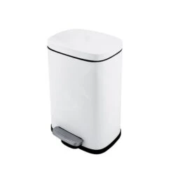 Nimco Cubos De Basura - Cubo De Basura 5 L, Blanco Mate KOS 8005-05
