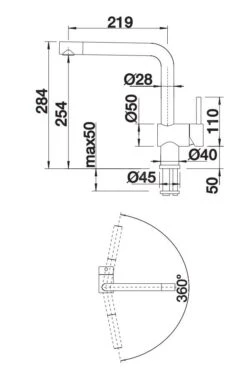 Blanco Linus - Grifo De Fregadero, Negro 526149 -Blanco 661a5a5946b6dd55a124ea3f 1