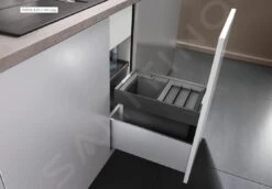 Blanco Flexon II - Papelera Incorporada, Dividida, Volumen 16 L 521467 -Blanco 678911cad809f74c403ec627