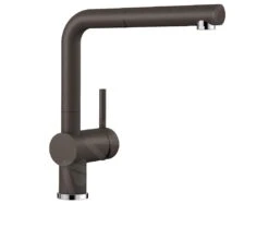 Blanco Linus S - Grifo De Fregadero Con Salida Extraíble, Café 516697