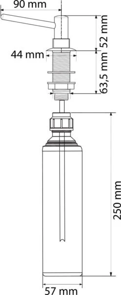 Franke Basic - Dispensador De Jabón, 500 Ml, Cromo 119.0084.687 -Blanco 6b63f10ea26ce637943db522
