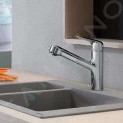 Hansgrohe Focus M42 - Grifo De Fregadero M427-H150 ECO, Con Salida Extraíble, EcoSmart, Cromo 71865000 -Blanco 724d3b10f97254c41f067bf2