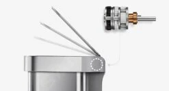 Simplehuman Cubos De Basura - Cubo De Basura Con Apertura Sin Contacto Para Residuos Clasificados, Con Sensor De Voz Y De Movimiento, 58 L, Acero Inoxidable Cepillado ST2036 -Blanco 76179b2c6d3ea8c8a3dbb71f