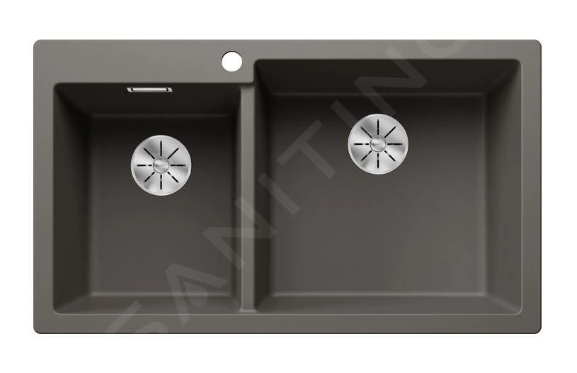 Blanco Pleon 9 - Fregadero De Silgranite, 860x500 Mm, InFino, Gris 527325 3 Blanco Pleon 9 - Fregadero De Silgranite, 860x500 Mm, InFino, Gris 527325