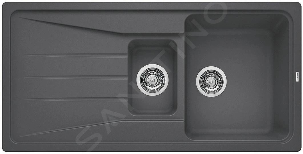 Blanco Sona 6 - Fregadero De Silgranite, 1000x500 Mm, Roca Gris 519853 3 Blanco Sona 6 - Fregadero De Silgranite, 1000x500 Mm, Roca Gris 519853