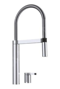 Blanco Culina S - Grifo De Fregadero Con Brazo Flexible, Instalación De 2 Orificios, Cromo 519782