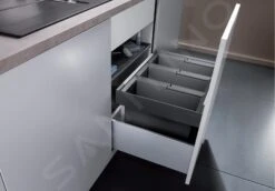 Blanco Flexon II - Cubo De Basura Extraíble, Con Separación, Capacidad 45 L 521472 -Blanco 7cfe14e2b28102f6664e5972