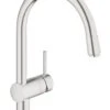 Grohe Minta - Grifo De Fregadero, Supersteel 32918DC0 -Blanco 828c98896f3c9d9cf6d04f25