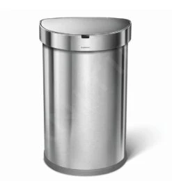 Simplehuman Cubos De Basura - Cubo De Basura Con Apertura Sin Contacto Con Sensor De Movimiento, 45 L, Acero Inoxidable Cepillado ST2009 -Blanco 84fd666dc4c0e8288caf61c6