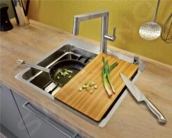 Blanco Accesorios - Tabla De Cortar Para Fregadero, Fresno 230700 -Blanco 8bbe809614b911a76178cc4c