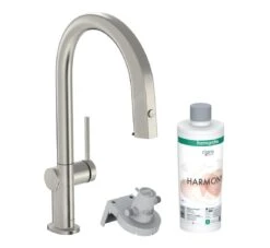 Hansgrohe Aqittura M91 - Grifo De Fregadero Con Caño Extraíble Y Filtración, Aspecto De Acero Inoxidable 76801800