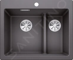 Blanco Pleon 6 Split - Fregadero De Silgranite, 615x510 Mm, Roca Gris 521690