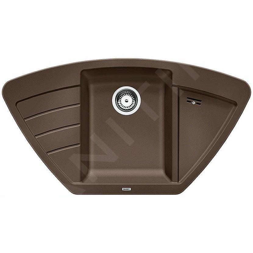 Blanco Zia 9 - Fregadero De Silgranite, 930x510 Mm, Café 515074 3 Blanco Zia 9 - Fregadero De Silgranite, 930x510 Mm, Café 515074
