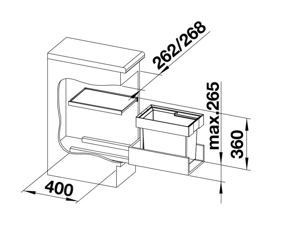 Blanco Flexon II - Cubo De Basura Extraíble, Capacidad 19 L 521542 4 Blanco Flexon II - Cubo De Basura Extraíble, Capacidad 19 L 521542 - Imagen 2