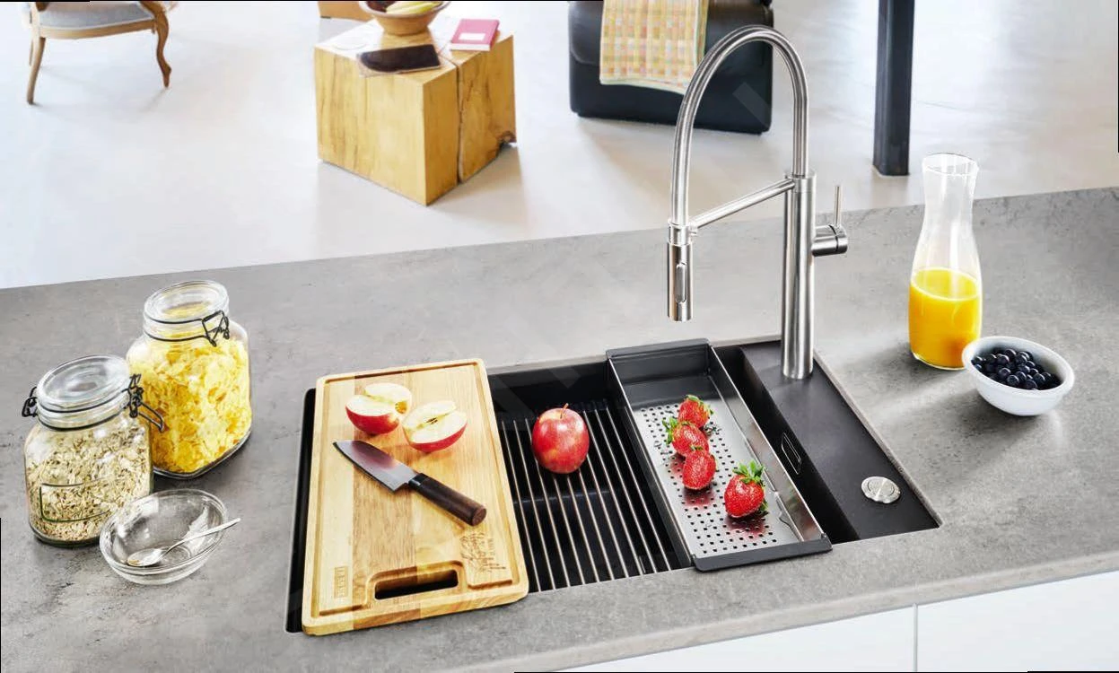 Franke Kubus 2 - Fregadero De Fragranite KNG 110-62, 760x460 Mm, ónix 125.0512.515 5 Franke Kubus 2 - Fregadero De Fragranite KNG 110-62, 760x460 Mm, ónix 125.0512.515 - Imagen 3