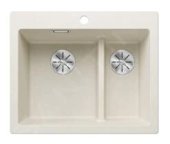 Blanco Pleon 6 Split - Fregadero De Silgranite, 615x510 Mm, InFino, Blanco Suave 527139